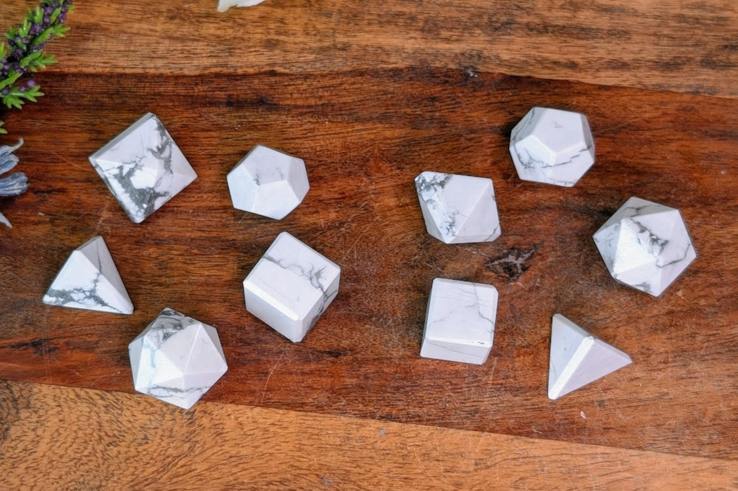 Howlite Geometry 5-Piece Set