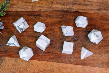 Howlite Geometry 5-Piece Set