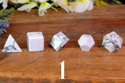 Howlite Geometry 5-Piece Set
