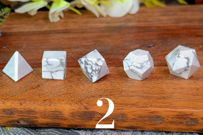 Howlite Geometry 5-Piece Set