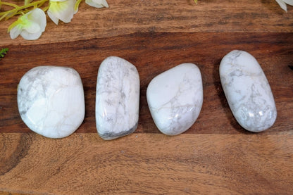 Howlite Palm Stone