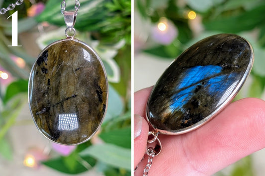 Labradorite Cabochon Necklace