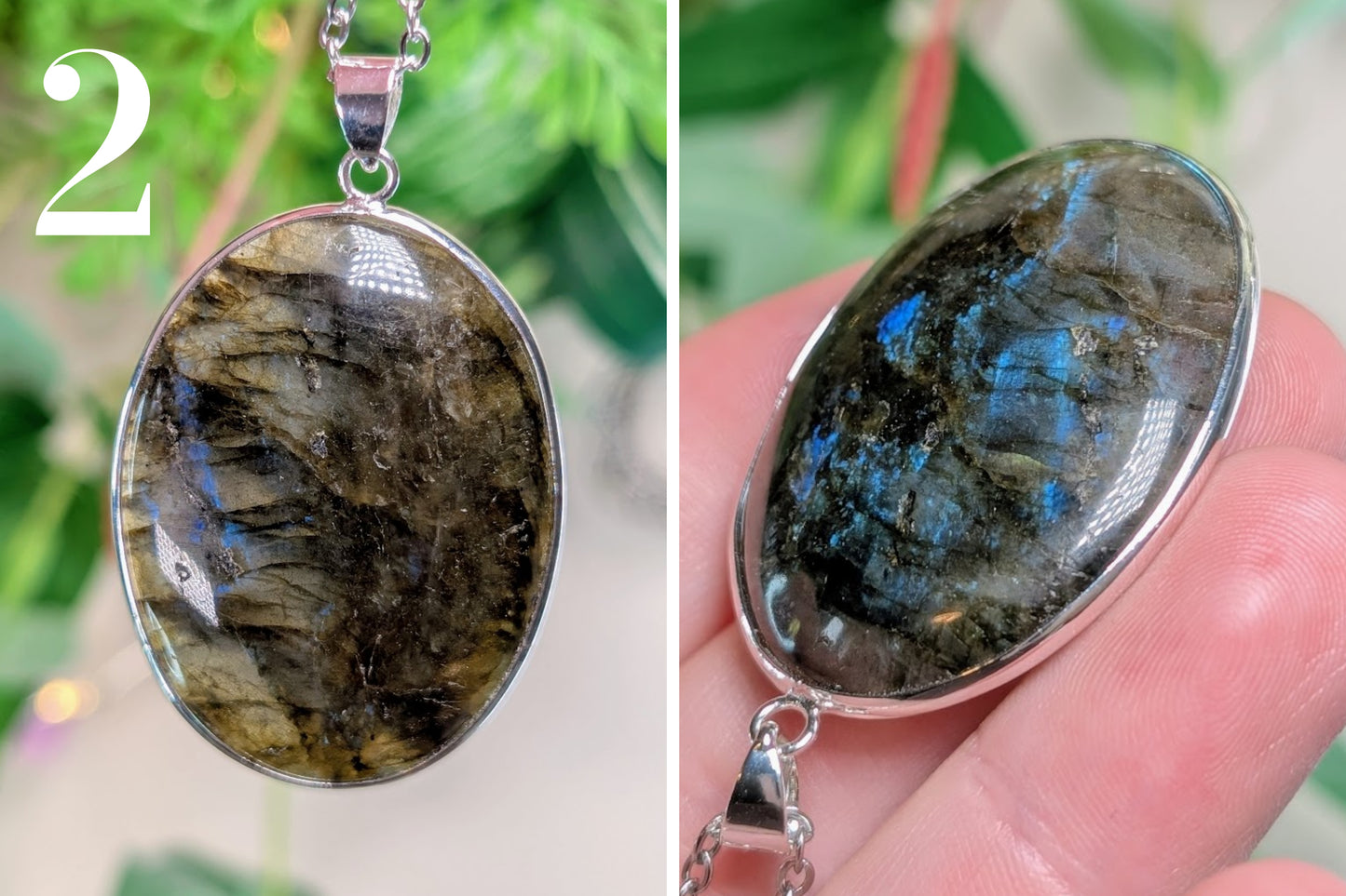 Labradorite Cabochon Necklace