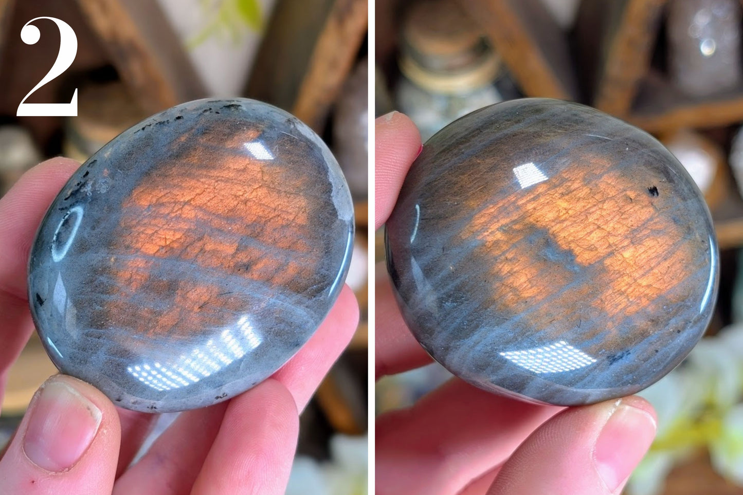 Labradorite Palm Stone