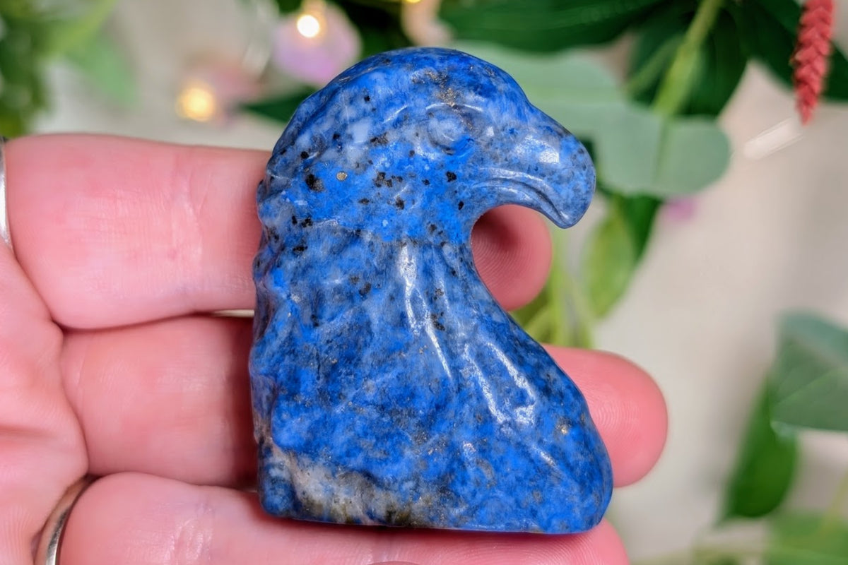 Lapis Lazuli Eagle Head