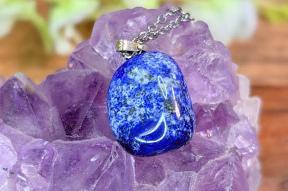 Lapis Lazuli Tumbled Necklace