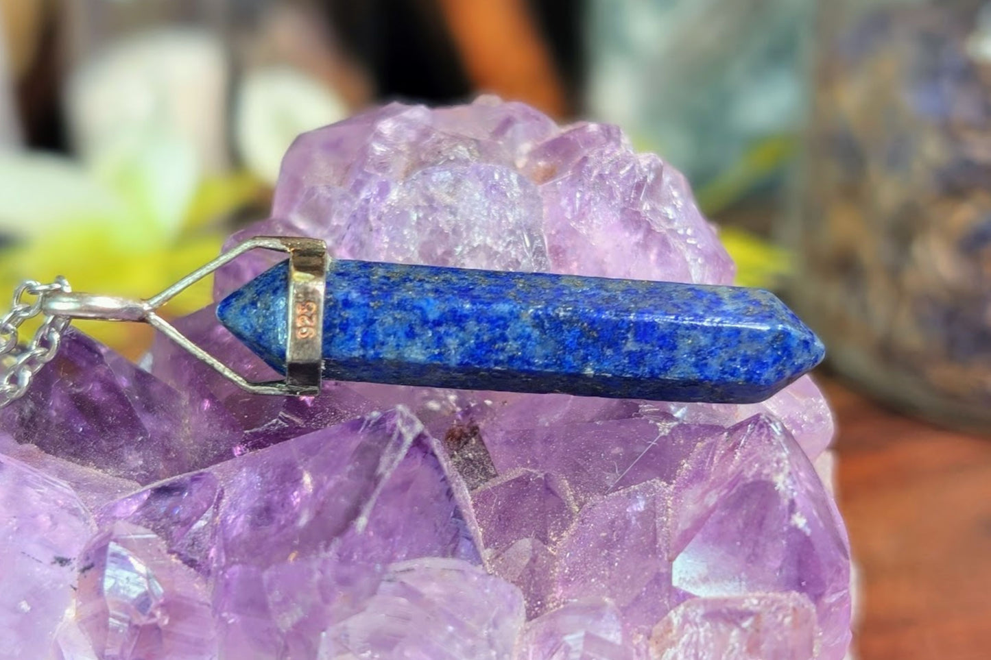 Lapis Lazuli Point Necklace