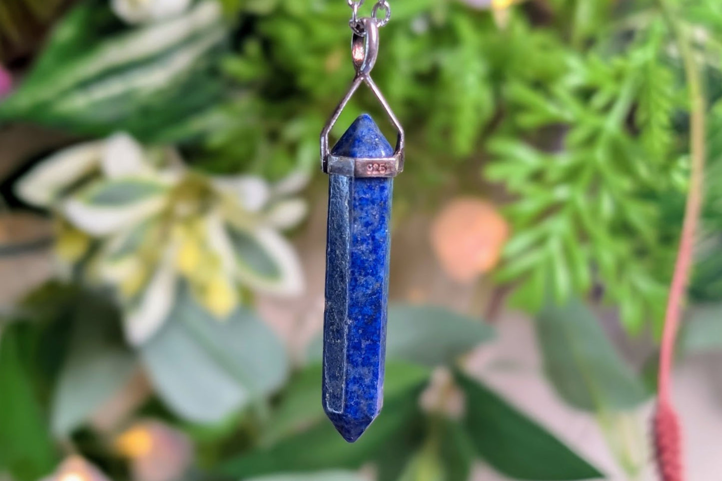 Lapis Lazuli Point Necklace
