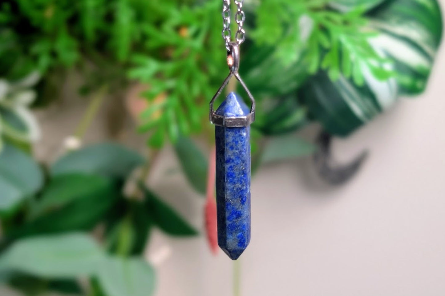 Lapis Lazuli Point Necklace