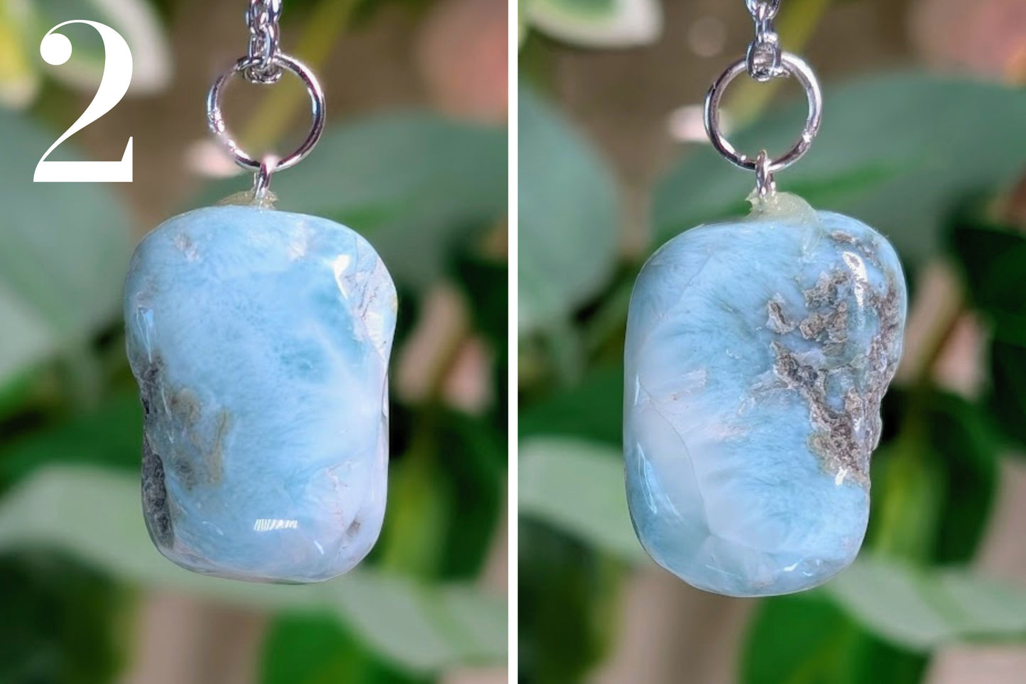 Larimar Tumbled Necklace