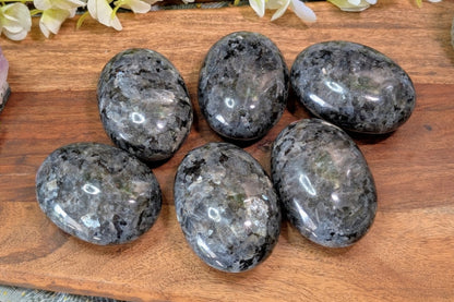 Larvikite Palm Stone