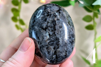 Larvikite Palm Stone