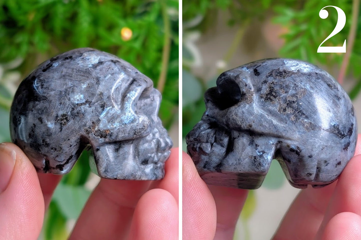 Larvikite Skull