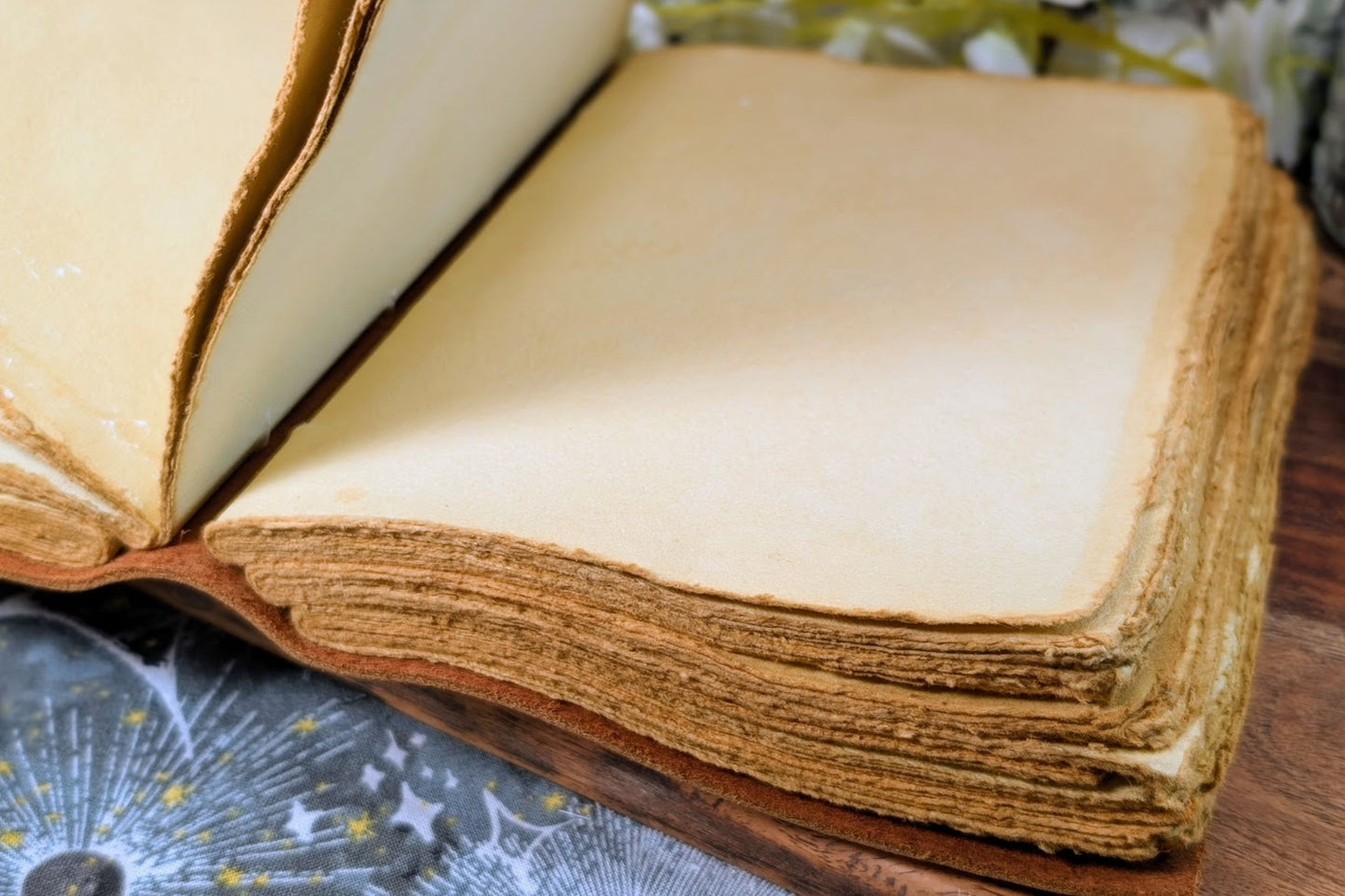 Leather Journal - Sun Moon & Stars