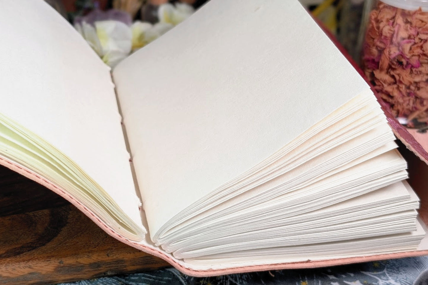 Leather Journal with Lapis Lazuli