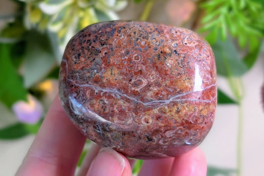 Leopard Skin Jasper Palm Stone