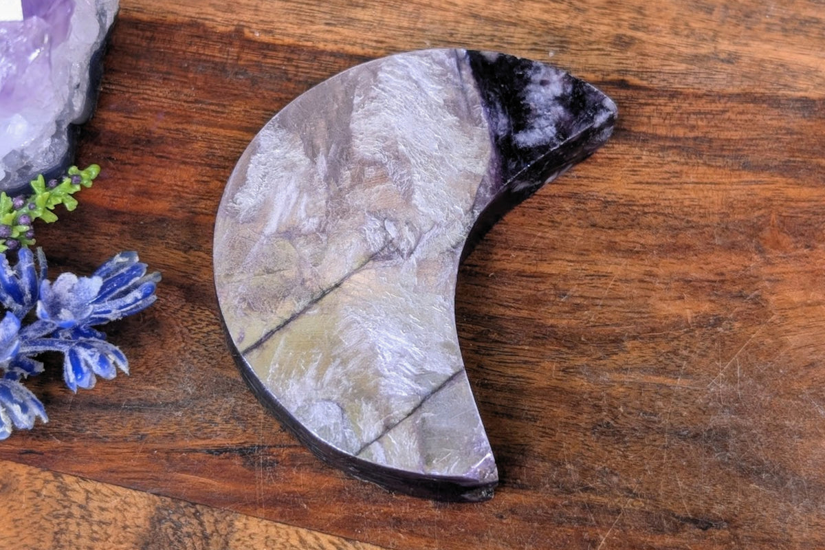 Lepidolite Mica Crescent Moon