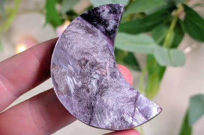 Lepidolite Mica Crescent Moon