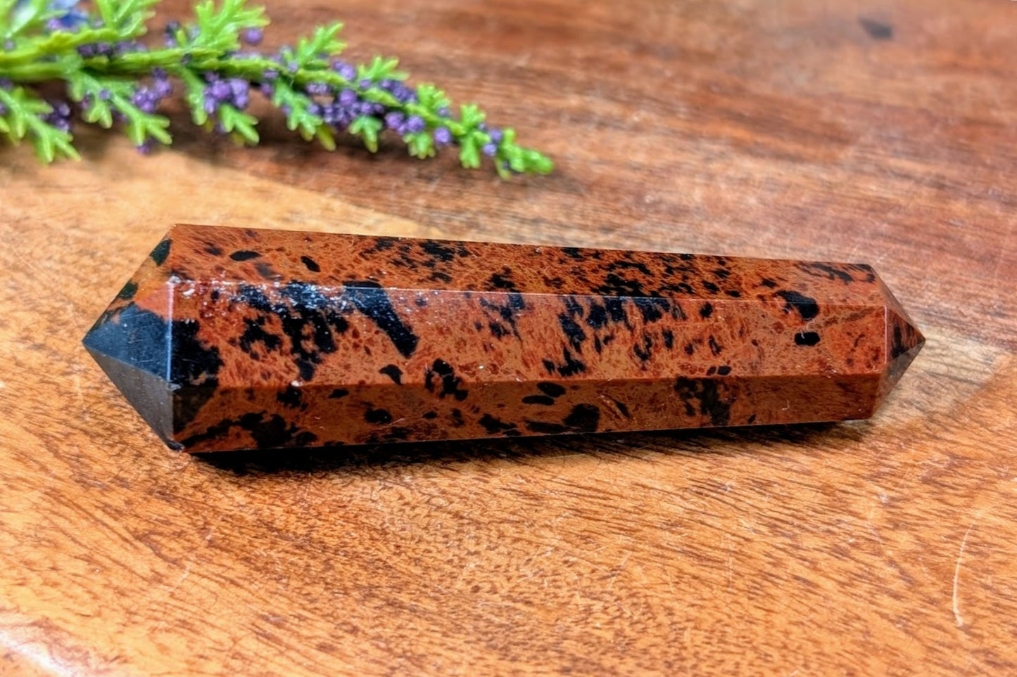Mahogany Obsidian Mini Wand