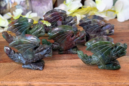 Moss Agate Dragon