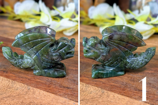 Moss Agate Dragon