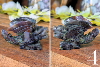 Moss Agate Dragon