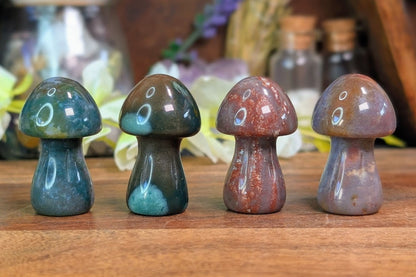 Moss Agate Mushroom
