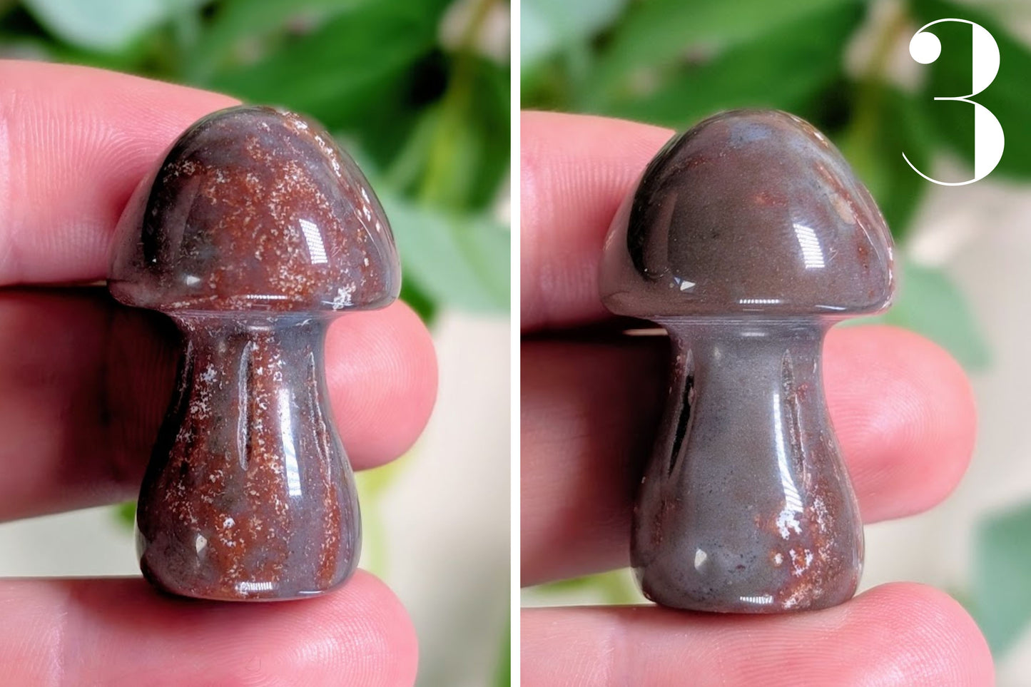 Moss Agate Mushroom