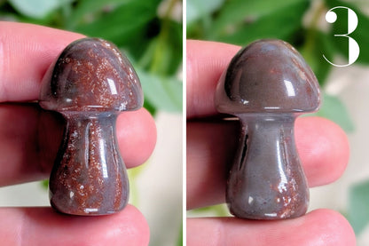 Moss Agate Mushroom