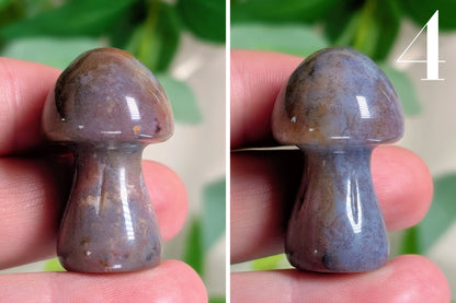 Moss Agate Mushroom