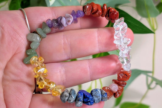 Multi-Stone Chip Bracelet