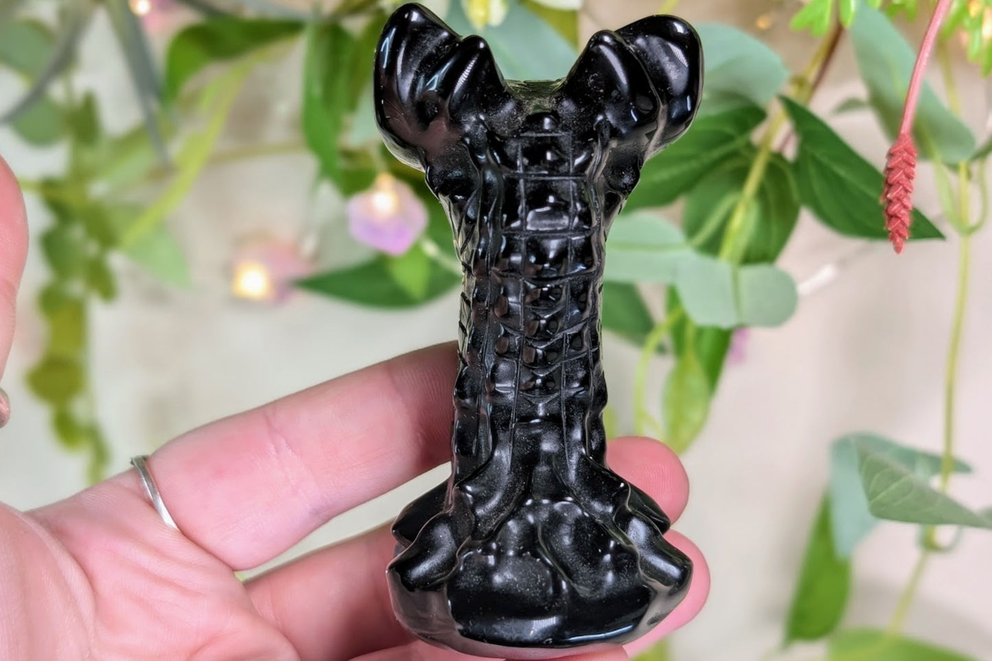 Obsidian Dragon Bust