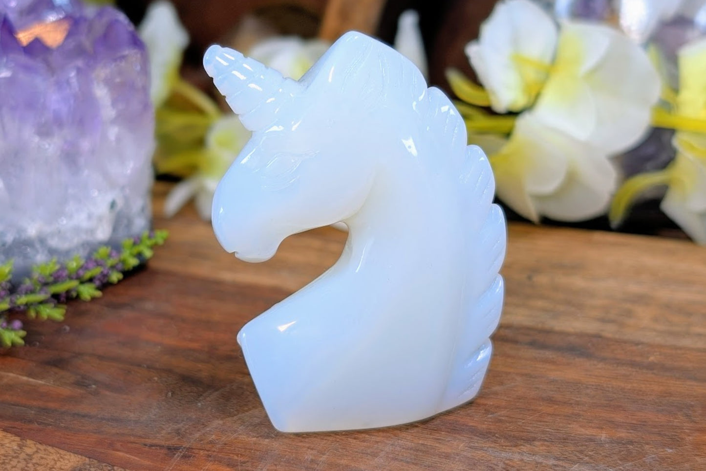 Opalite Unicorn Head