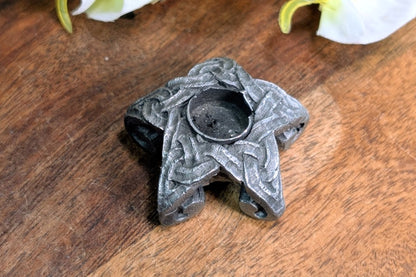 Pewter Star Chime Candle Holder