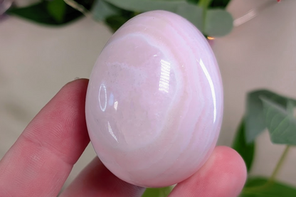 Pink Mangano Calcite Egg