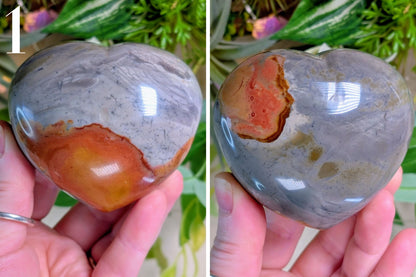 Polychrome Jasper Heart
