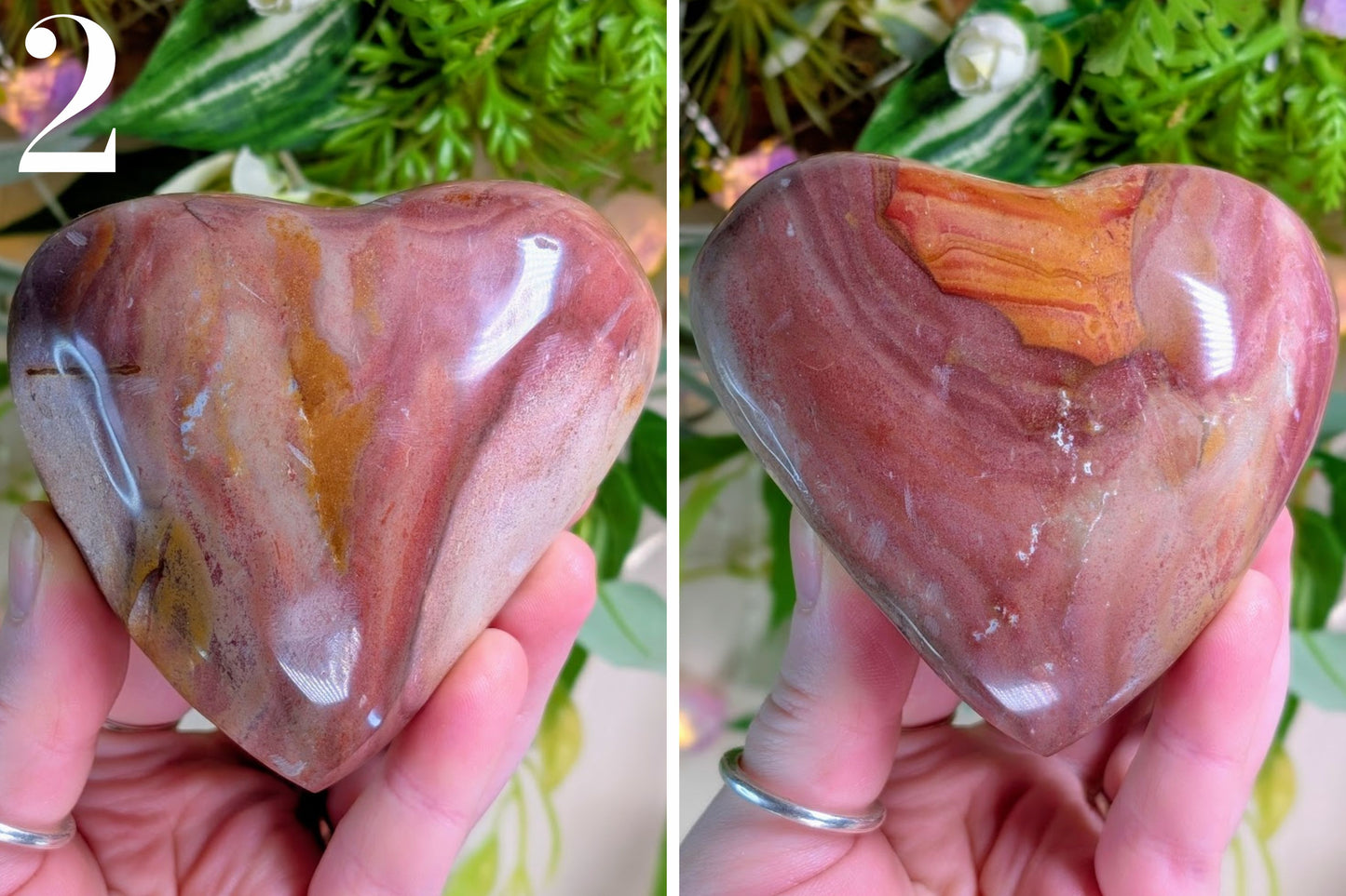 Polychrome Jasper Heart