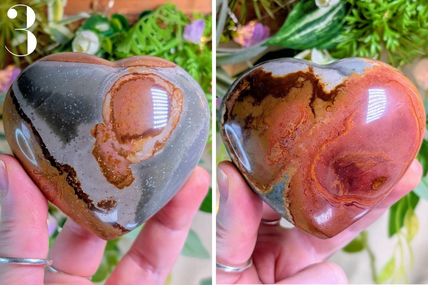 Polychrome Jasper Heart