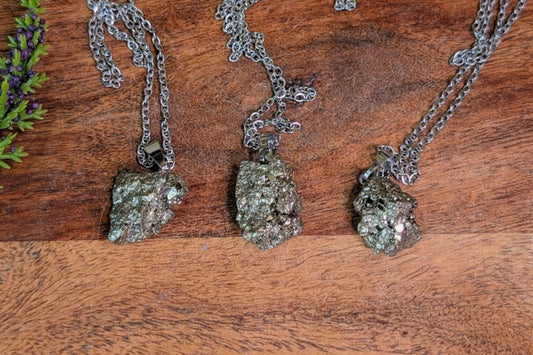 Pyrite Cluster Necklace