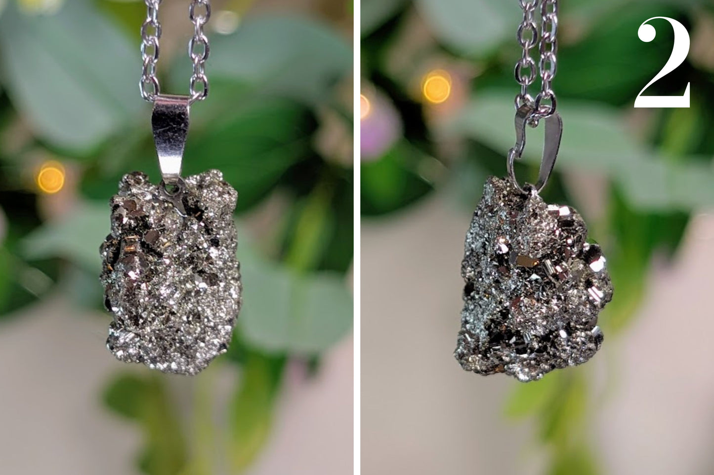 Pyrite Cluster Necklace