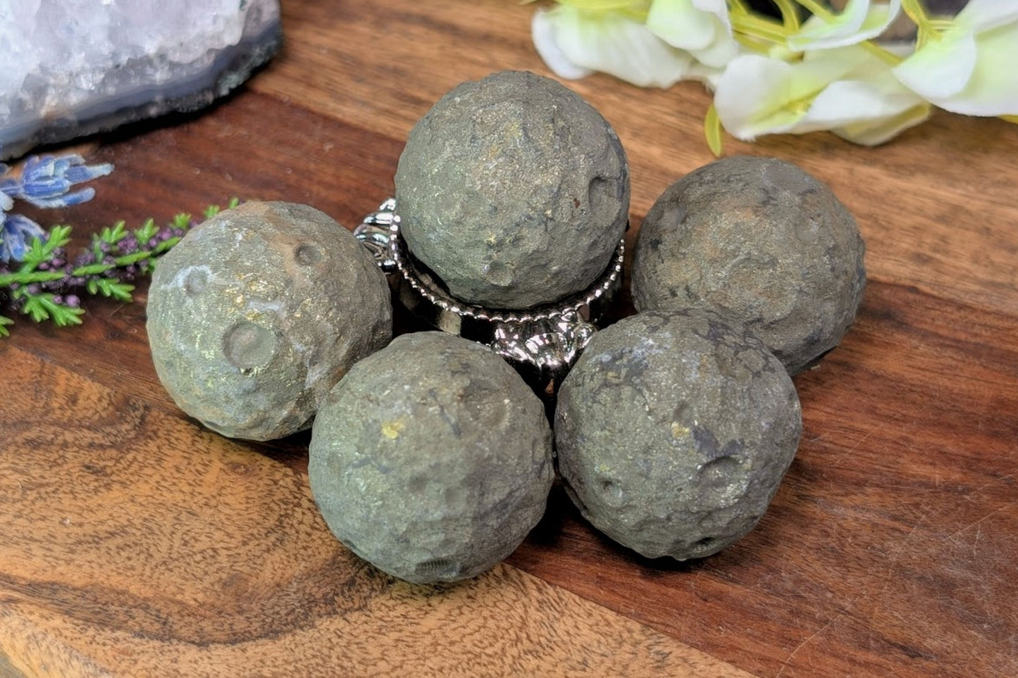 Pyrite Moon Sphere