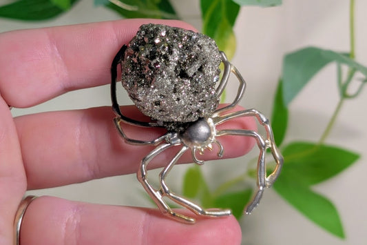 Pyrite Cluster Spider