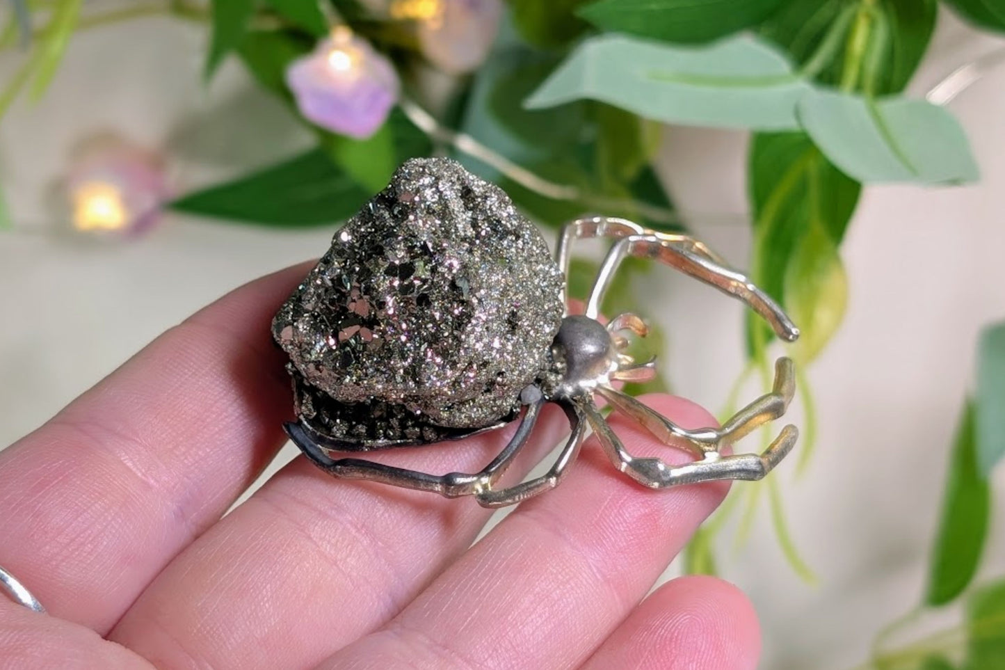 Pyrite Cluster Spider