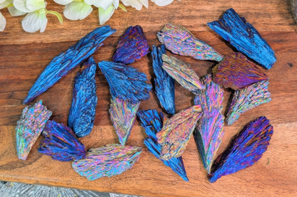 Titanium Aura Kyanite Fan