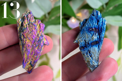 Titanium Aura Kyanite Fan