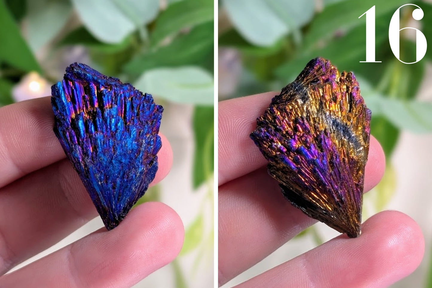 Titanium Aura Kyanite Fan