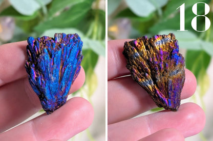 Titanium Aura Kyanite Fan