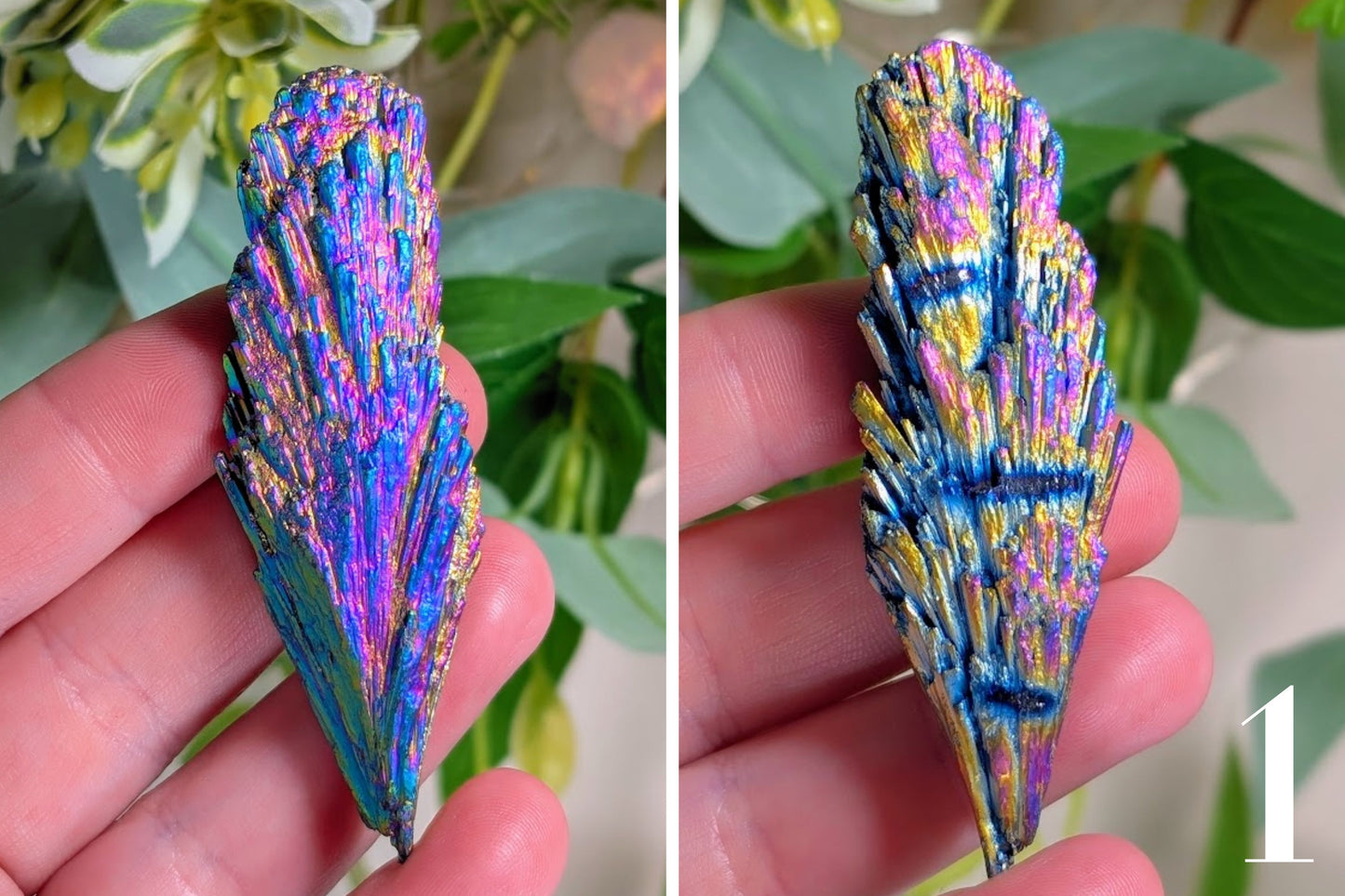 Titanium Aura Kyanite Fan
