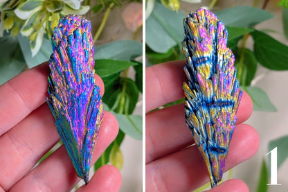 Titanium Aura Kyanite Fan