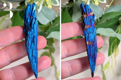 Titanium Aura Kyanite Fan